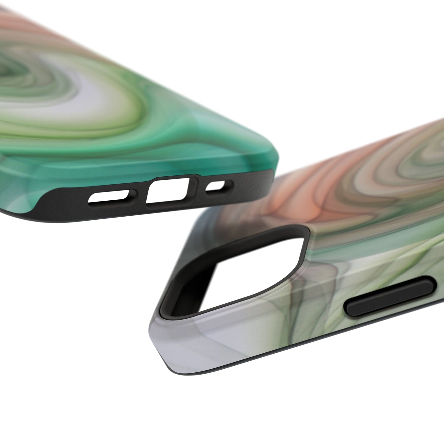 Impact-Resistant Phone Case – Marble Flow