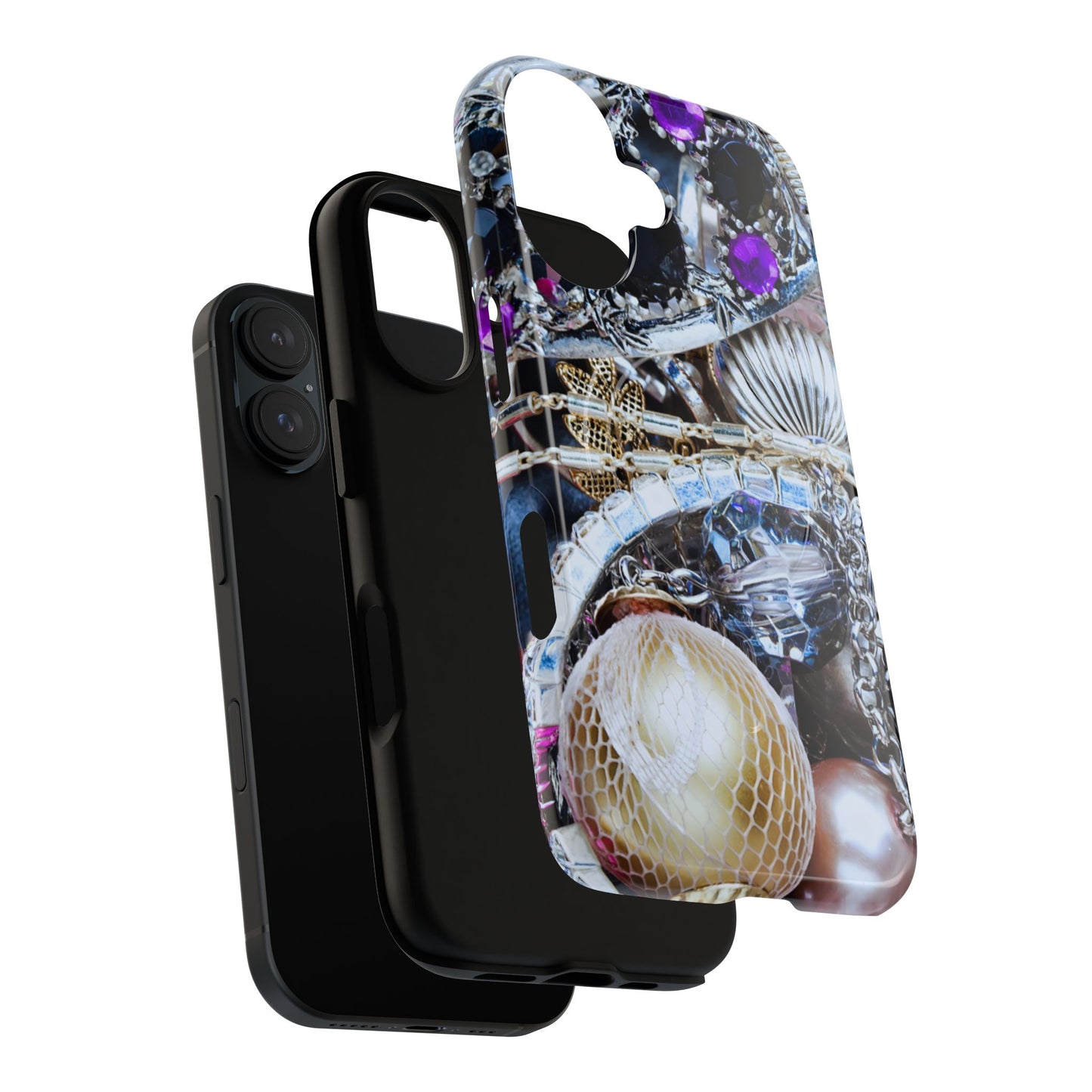 Protective Magnetic Phone Case – Chrome Jewel