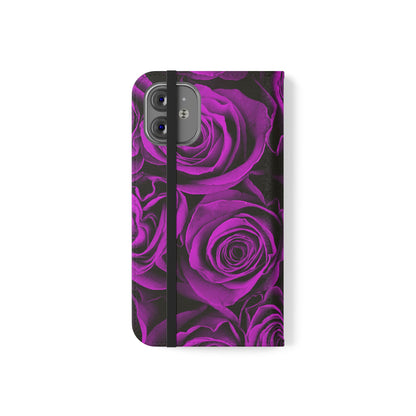 Flip Case – Amethyst Roses