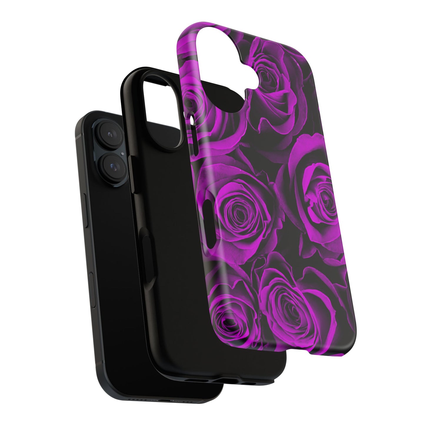 Protective Phone Case – Amethyst Roses