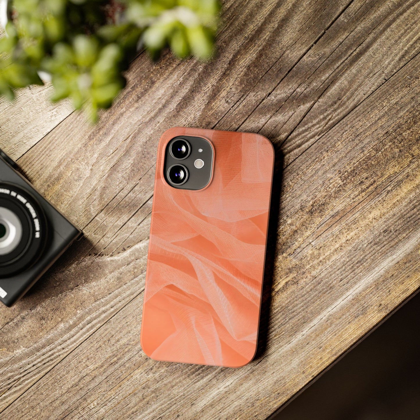 Slim Phone Case – Coral Veil