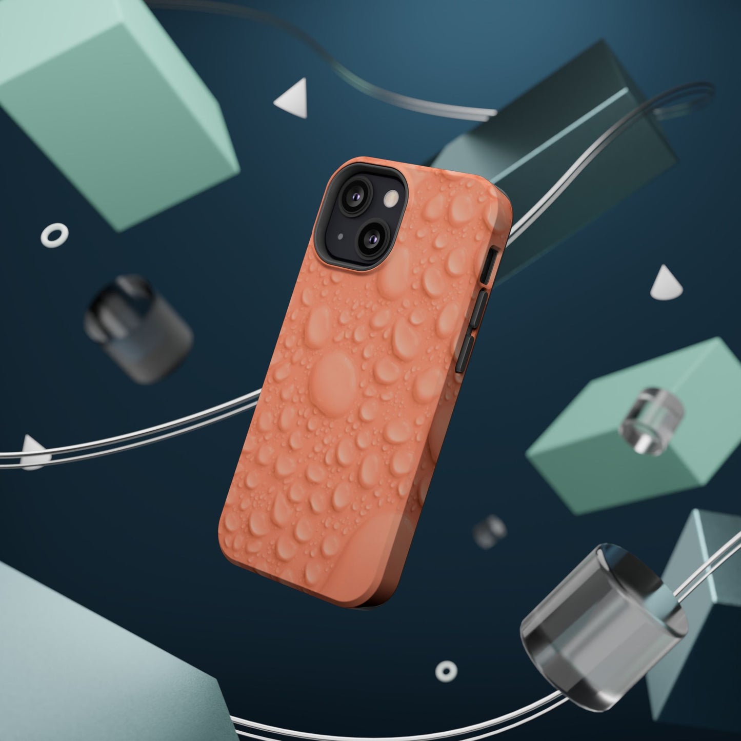 Wireless-Compatible Charging Case – Apricot Rain