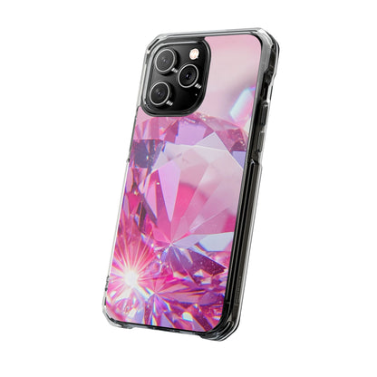 Clear Magnetic Phone Case – Pink Ice