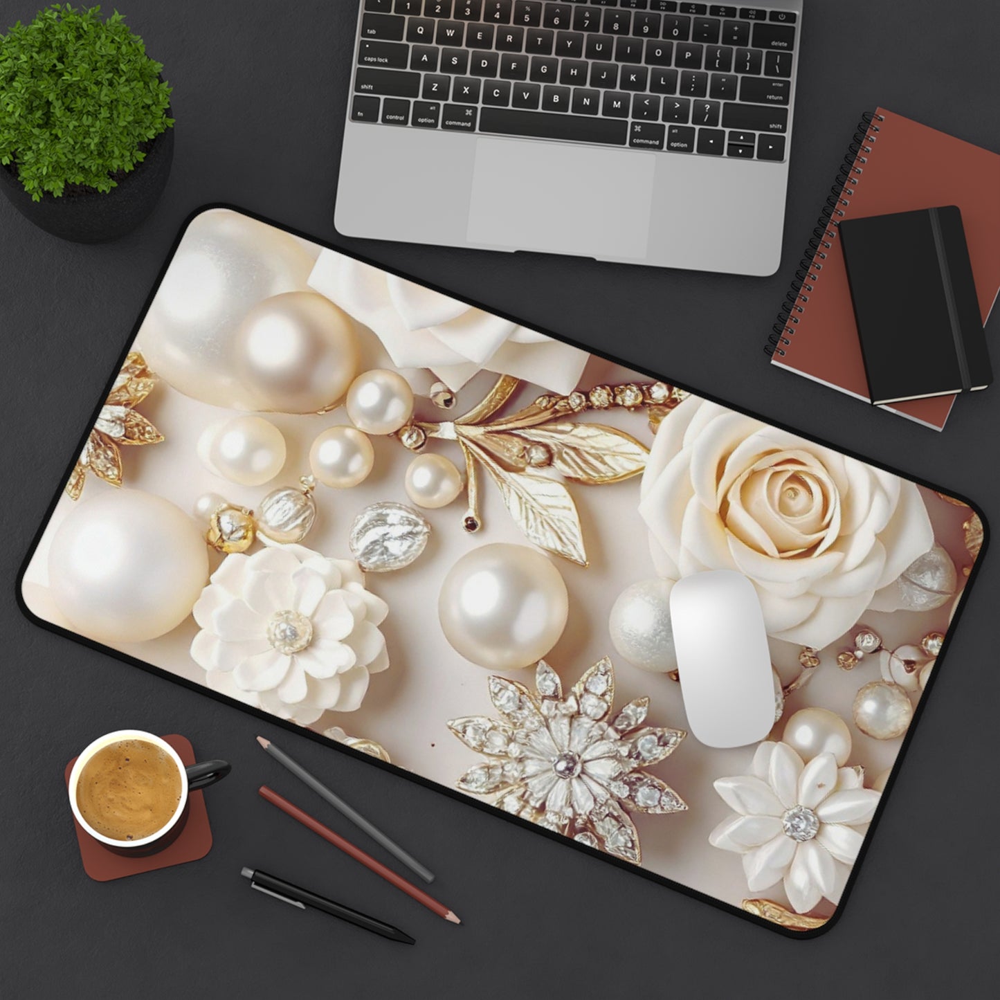Desk Mat – Ivory Opulence