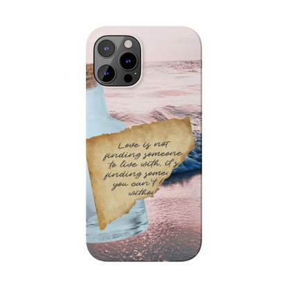 Slim Phone Case – Written in the Tide