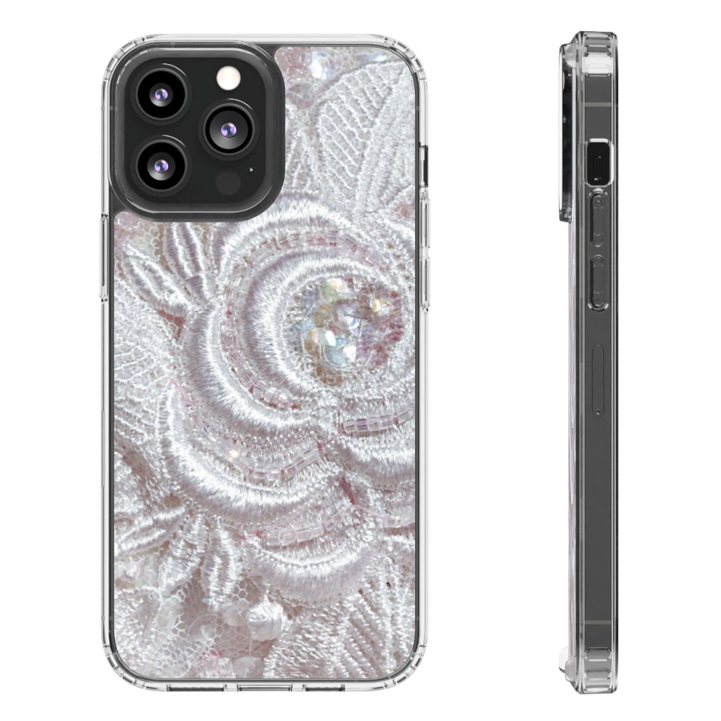 Clear Phone Case – Lace Veil