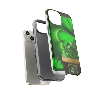 Protective Phone Case – Lucky Clover Cupcake Design