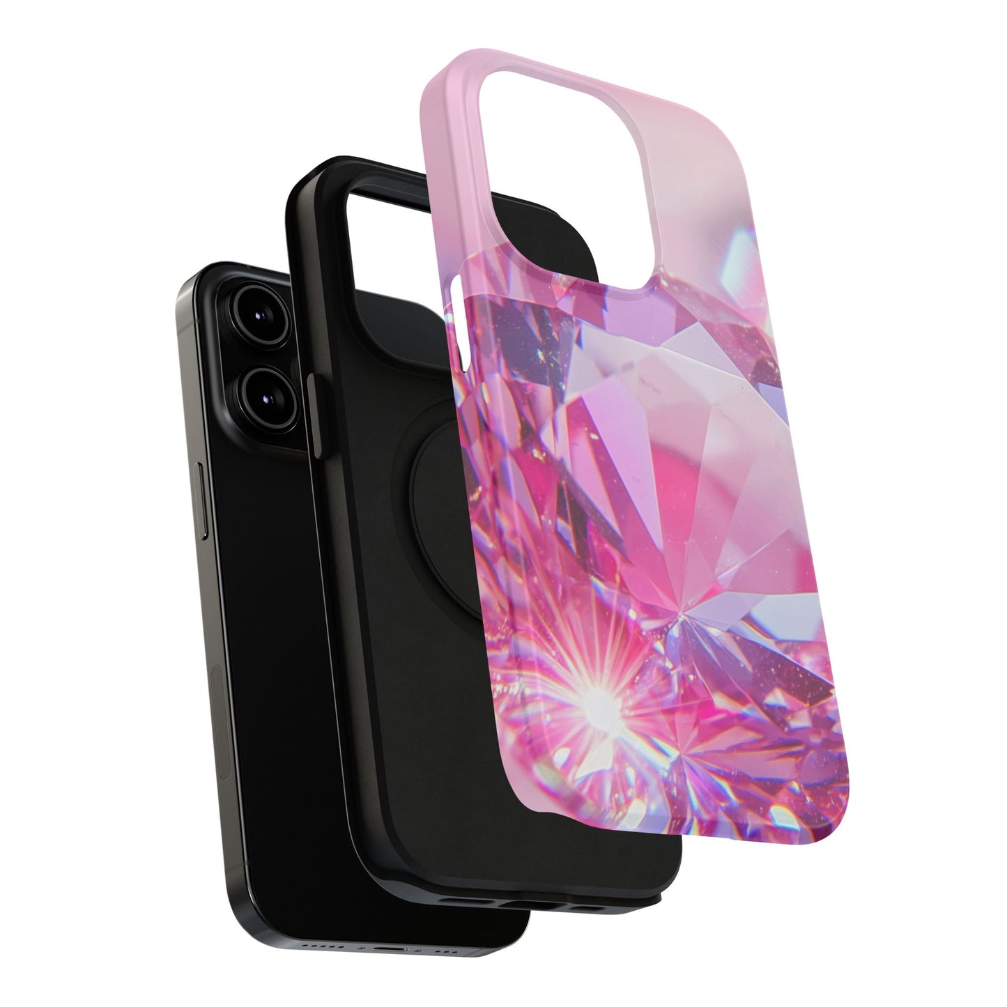 Impact-Resistant Phone Case – Pink Ice