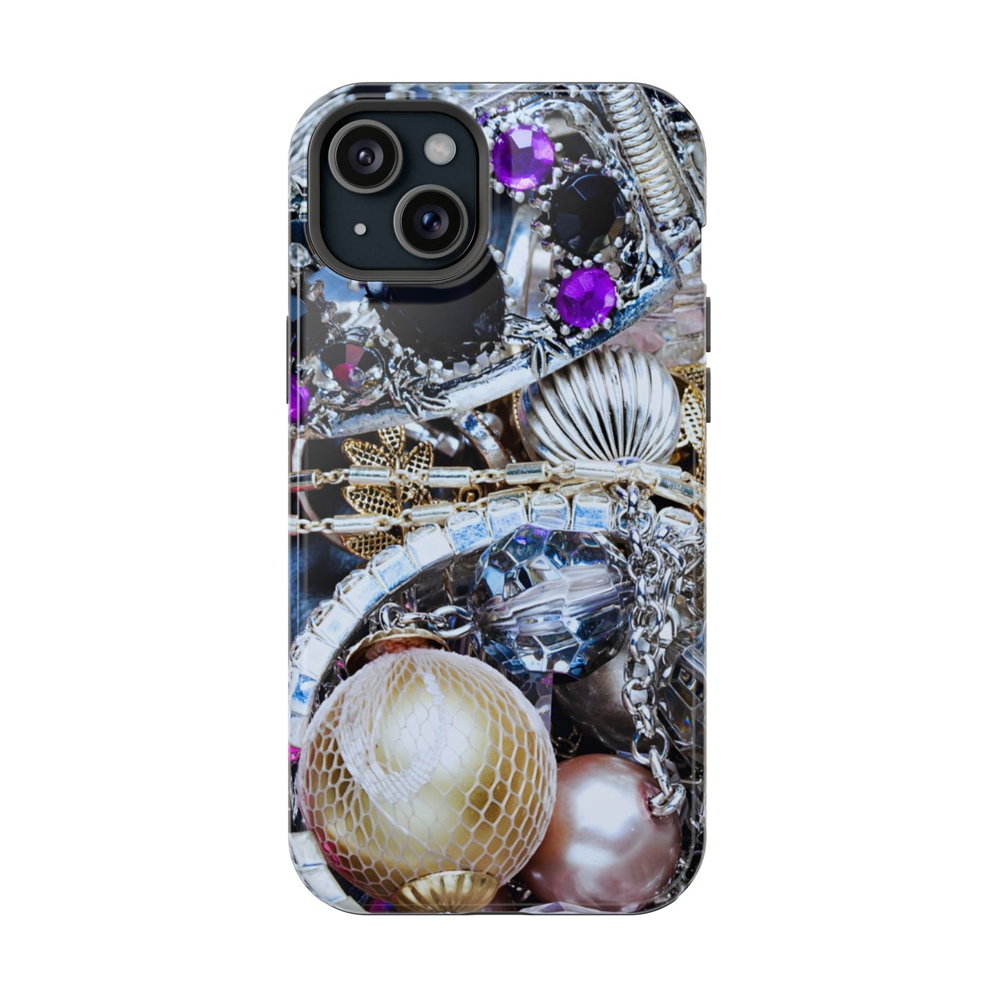 Wireless-Charging Compatible Case – Chrome Jewel