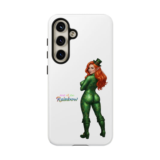 Protective Phone Case – “End of the Rainbow” St. Patrick’s Day Pin-Up Design
