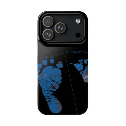 Snap Phone Case – Mom’s Little Blue Footprints