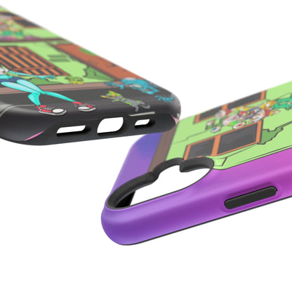 Zombie Arcade Phone Case — Colorful Cartoon Horror Impact-Resistant iPhone Cover