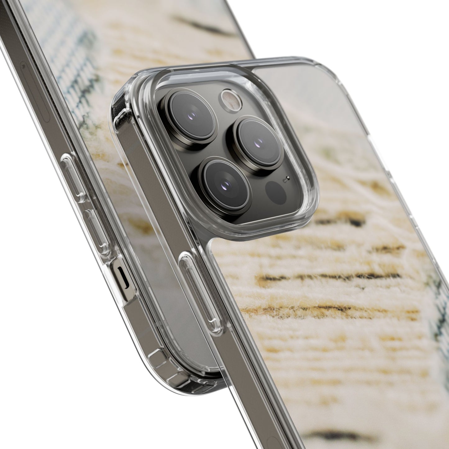 Clear Phone Case – Woven Warmth