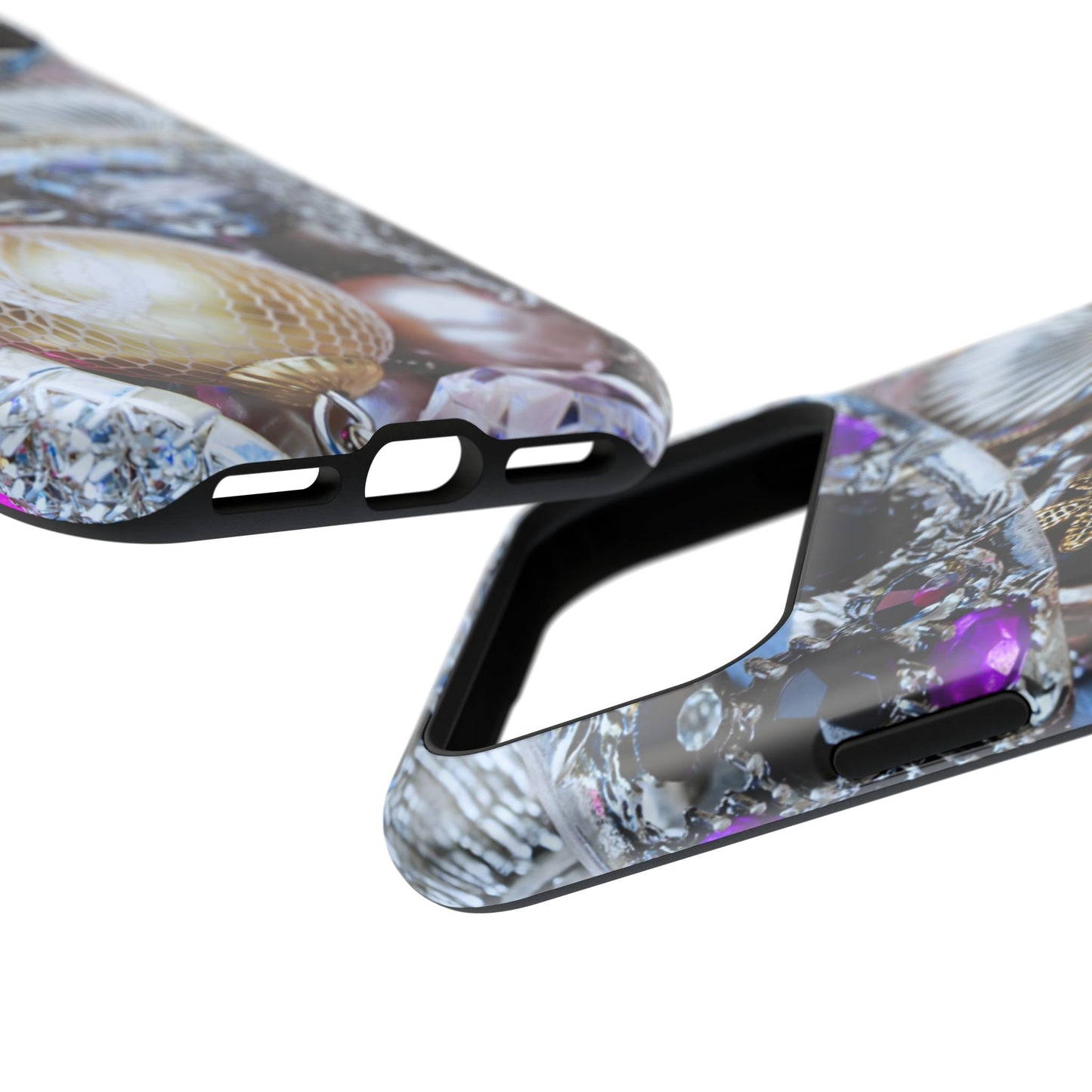 Impact-Resistant Phone Case – Chrome Jewel