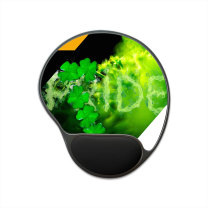 Ergonomic Mouse Pad with Wrist Rest – Lucky Clover Smoke