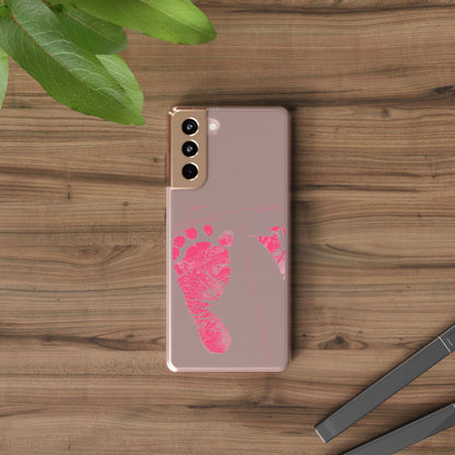 Clear Phone Case – Mom’s Little Pink Footprints