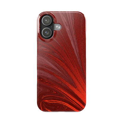 Slim Phone Case — Crimson Current