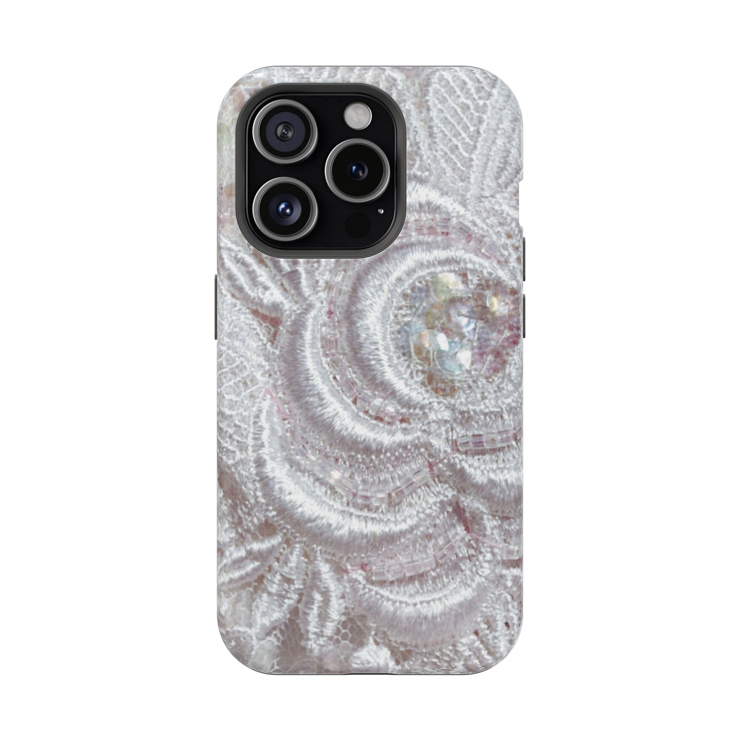 Wireless-Charging Compatible Case – Lace Veil