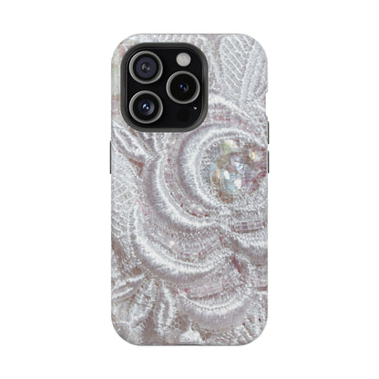 Wireless-Charging Compatible Case – Lace Veil