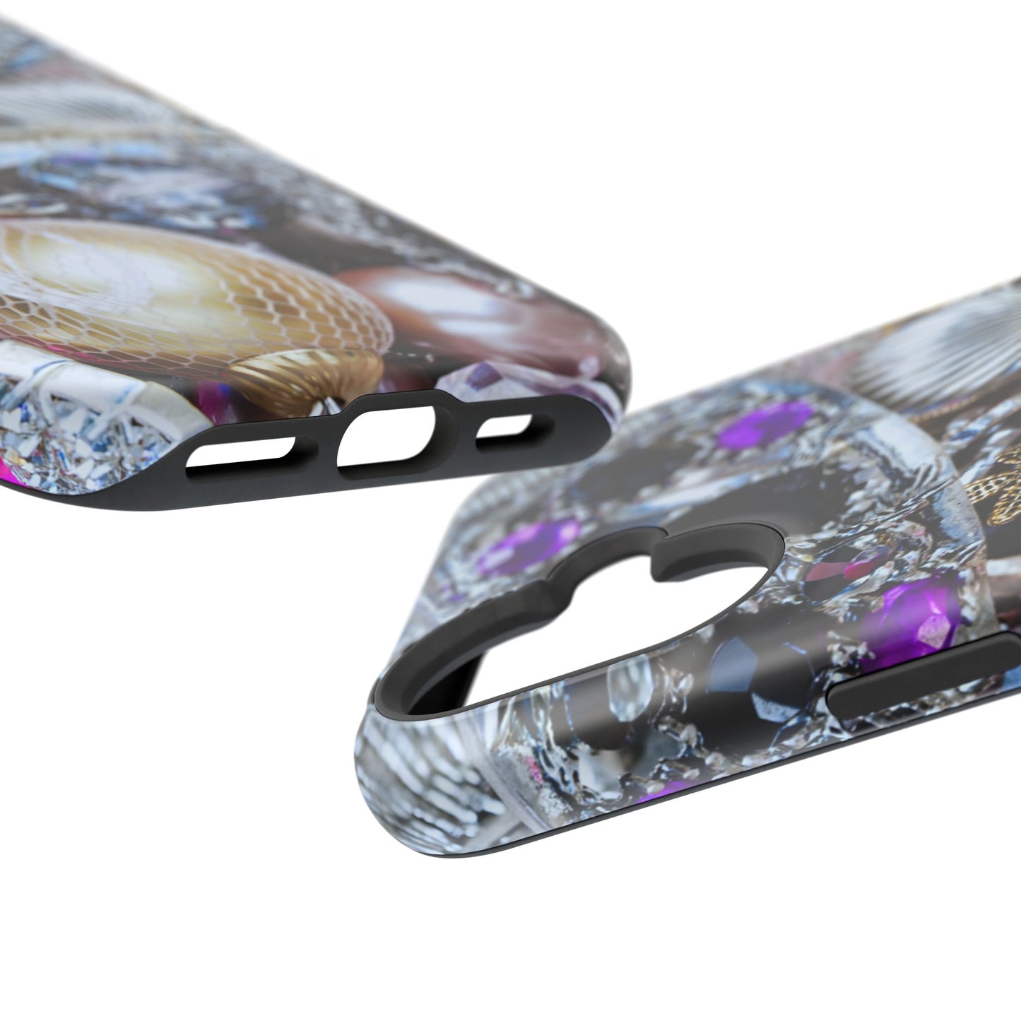 Impact-Resistant Phone Case – Chrome Jewel