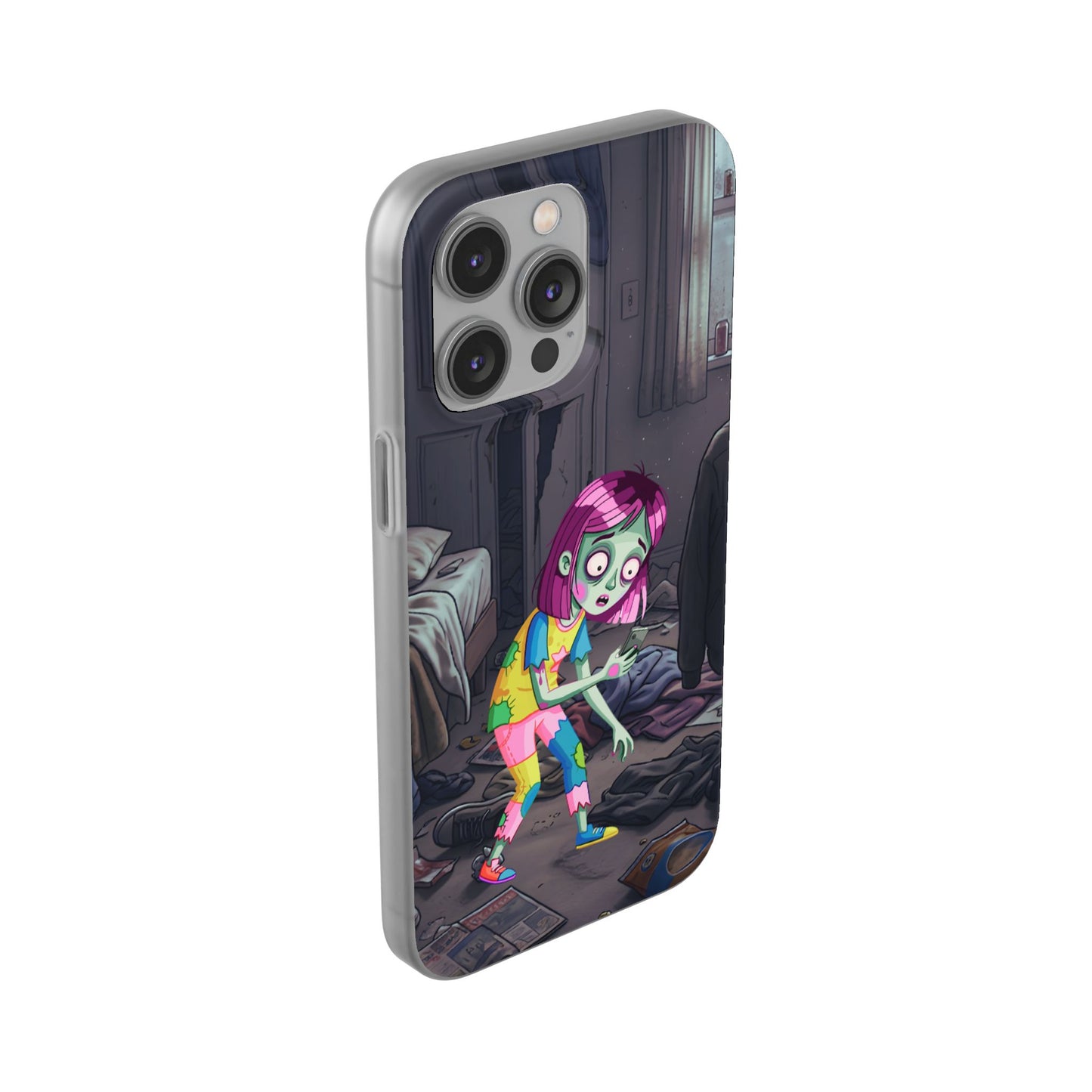Zombie Girl Phone Case — Cute Creepy Cartoon Phone Cover