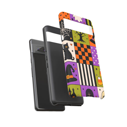 Protective Phone Case – Spooky Patchwork
