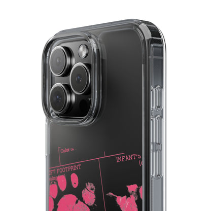 Clear Phone Case – Mom’s Little Pink Footprints
