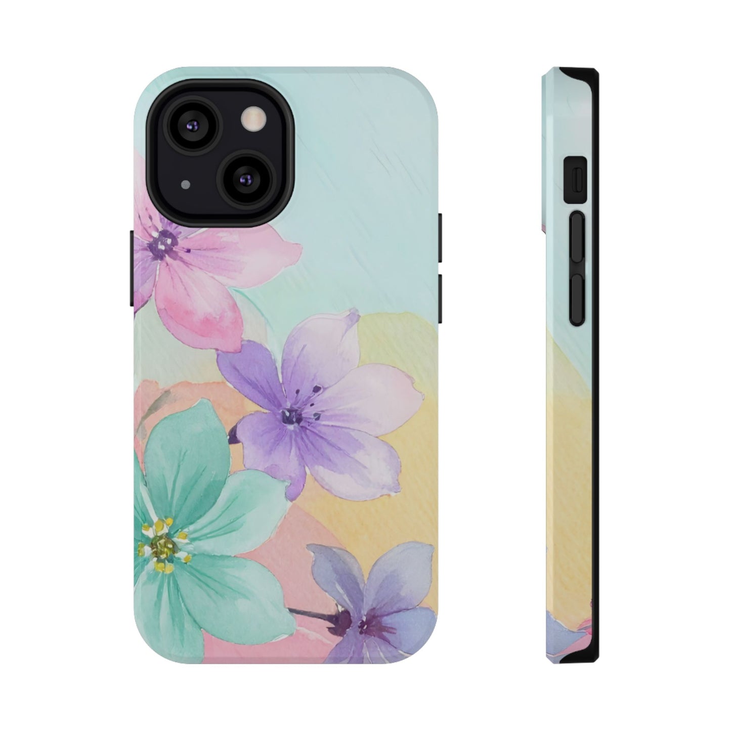 Impact-Resistant Phone Case – Water Petal
