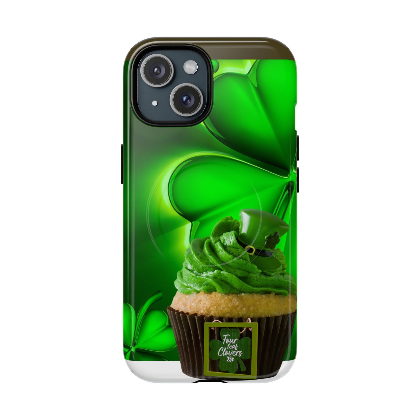 Protective Phone Case – Lucky Clover Cupcake