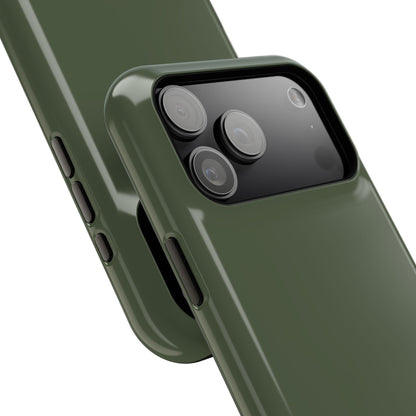 Impact-Resistant Phone Case — Military Green Protective Shockproof Cover