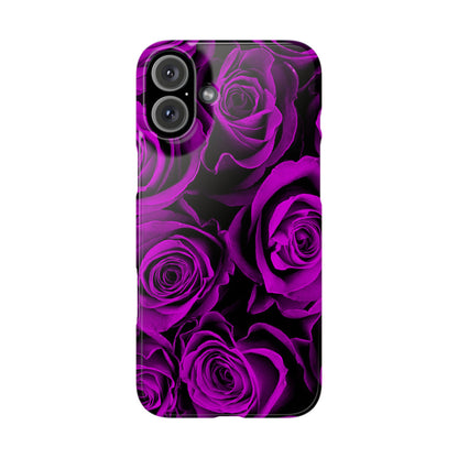 Slim Phone Case – Amethyst Roses