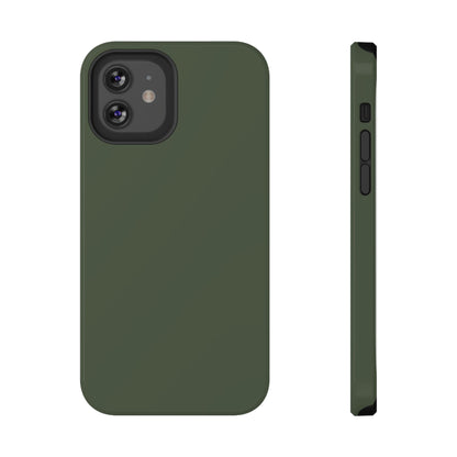 Impact-Resistant Phone Case — Military Green Protective Shockproof Cover