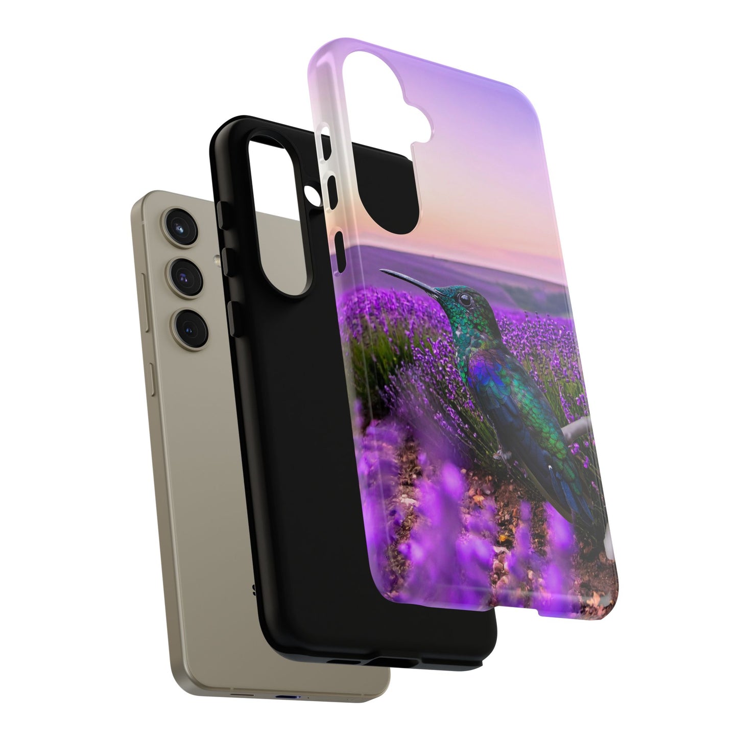 Protective Phone Case – Hummingbird Reverie
