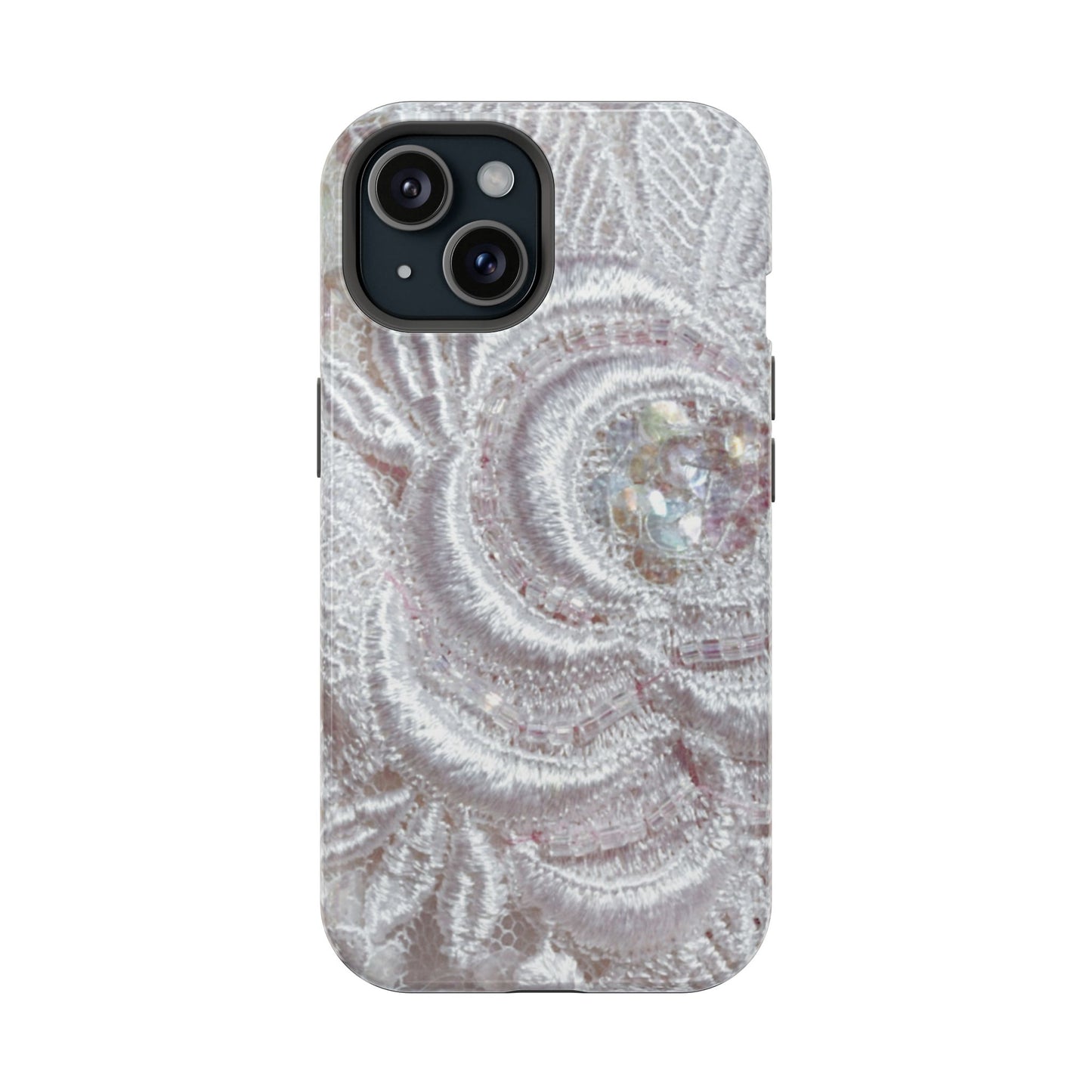 Impact-Resistant Phone Case – Lace Veil