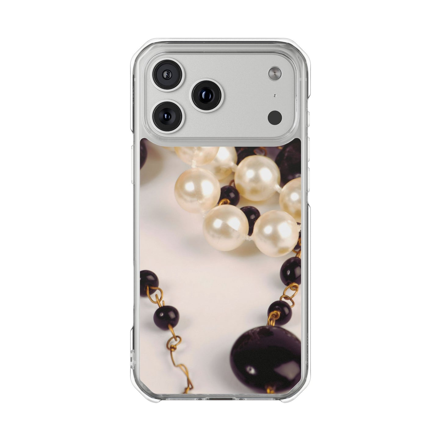Clear Magnetic Phone Case – Noir Pearl