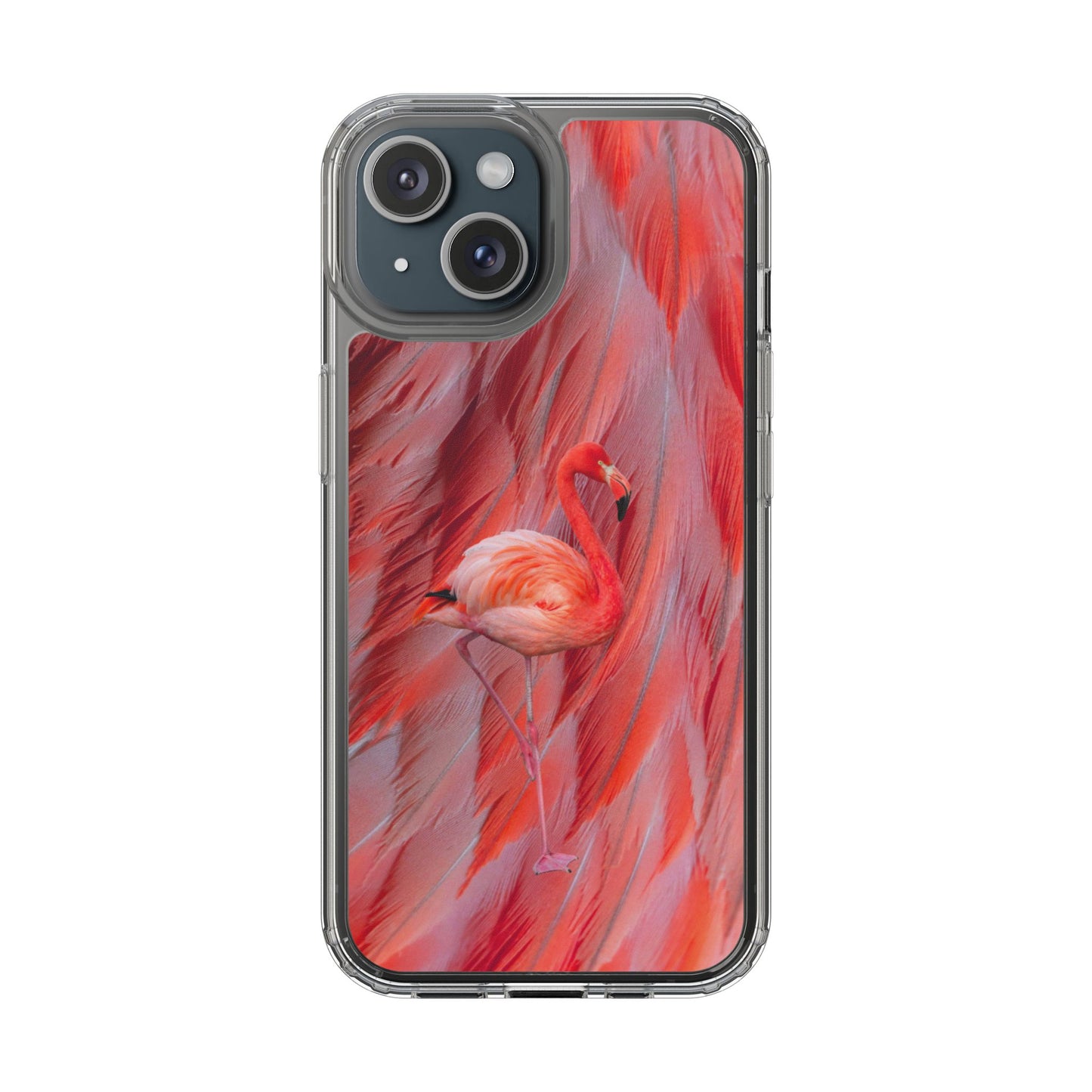 Clear Phone Case – Scarlet Plume