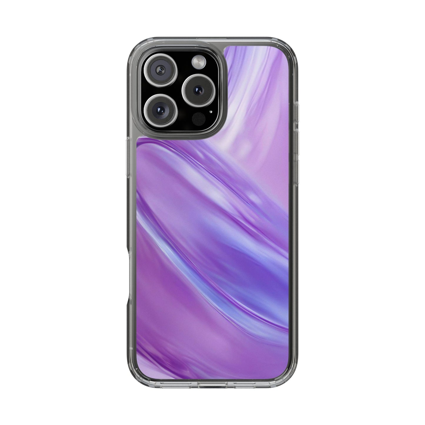 Clear Phone Case – Lavender Wave