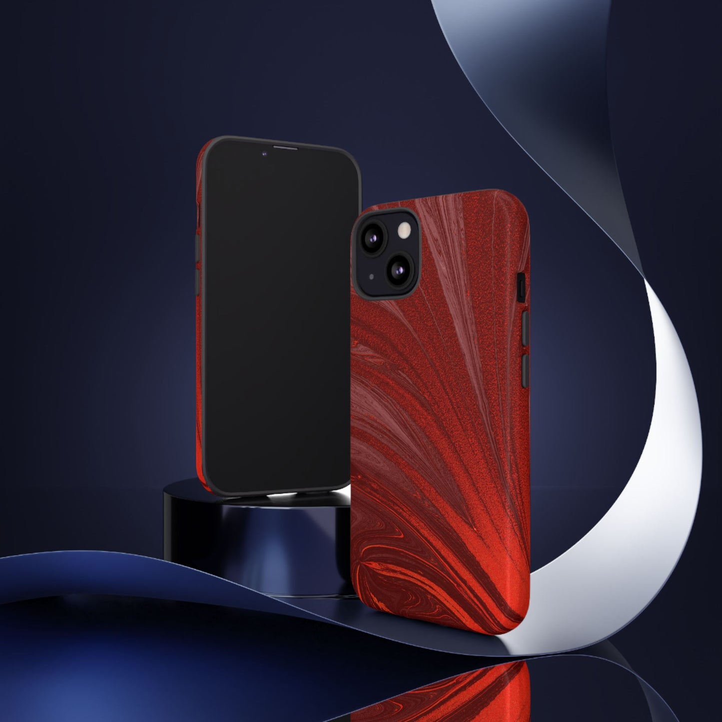Protective Phone Case – Crimson Current