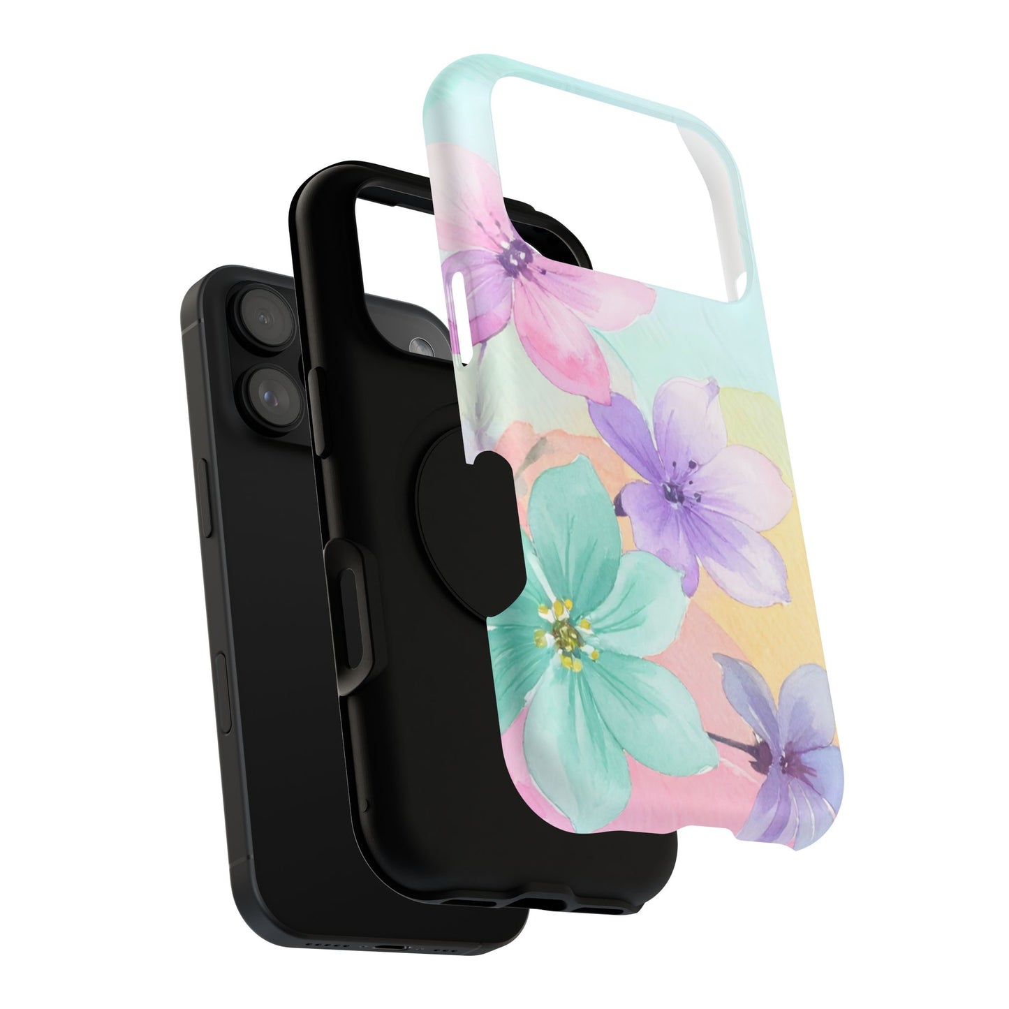 Impact-Resistant Phone Case – Water Petal