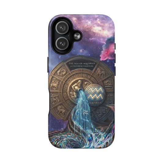 Protective Magnetic Phone Case – Aquarius Rising