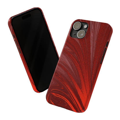 Slim Phone Case — Crimson Current