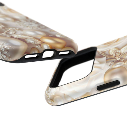 Impact-Resistant Phone Case – Ivory Opulence