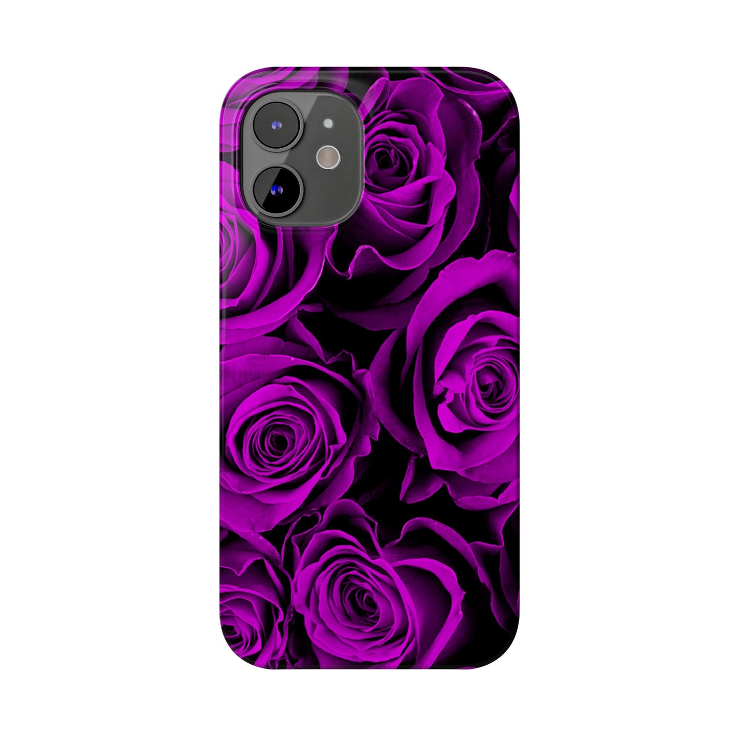 Slim Phone Case – Amethyst Roses