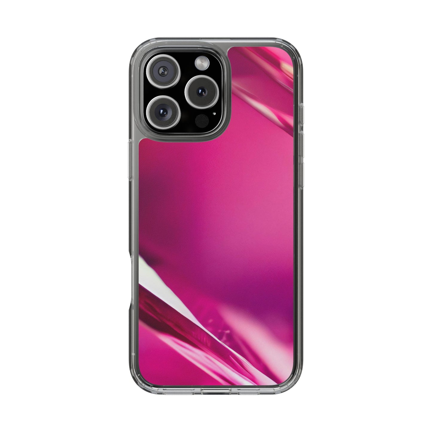 Clear Phone Case – Magenta Motion