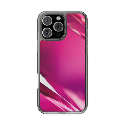 Clear Phone Case – Magenta Motion