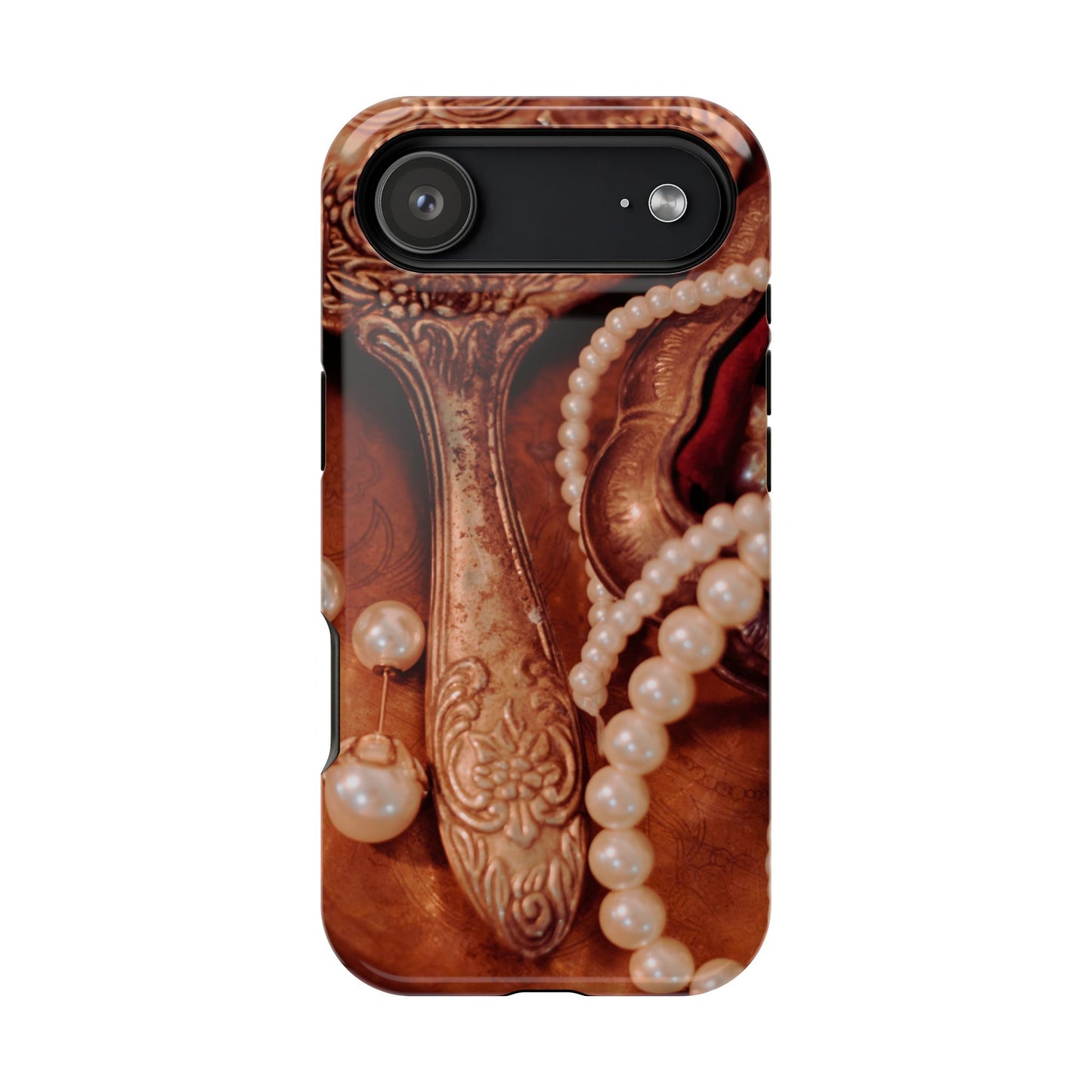 Wireless-Charging Compatible Case – Bronze Vanity
