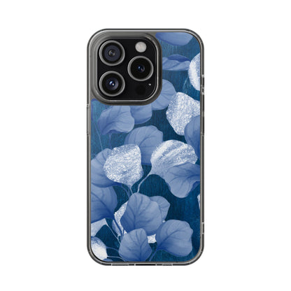 Clear Phone Case – October Blues – Compatible with iPhone 13–17 & Samsung Galaxy S25–S26 Series