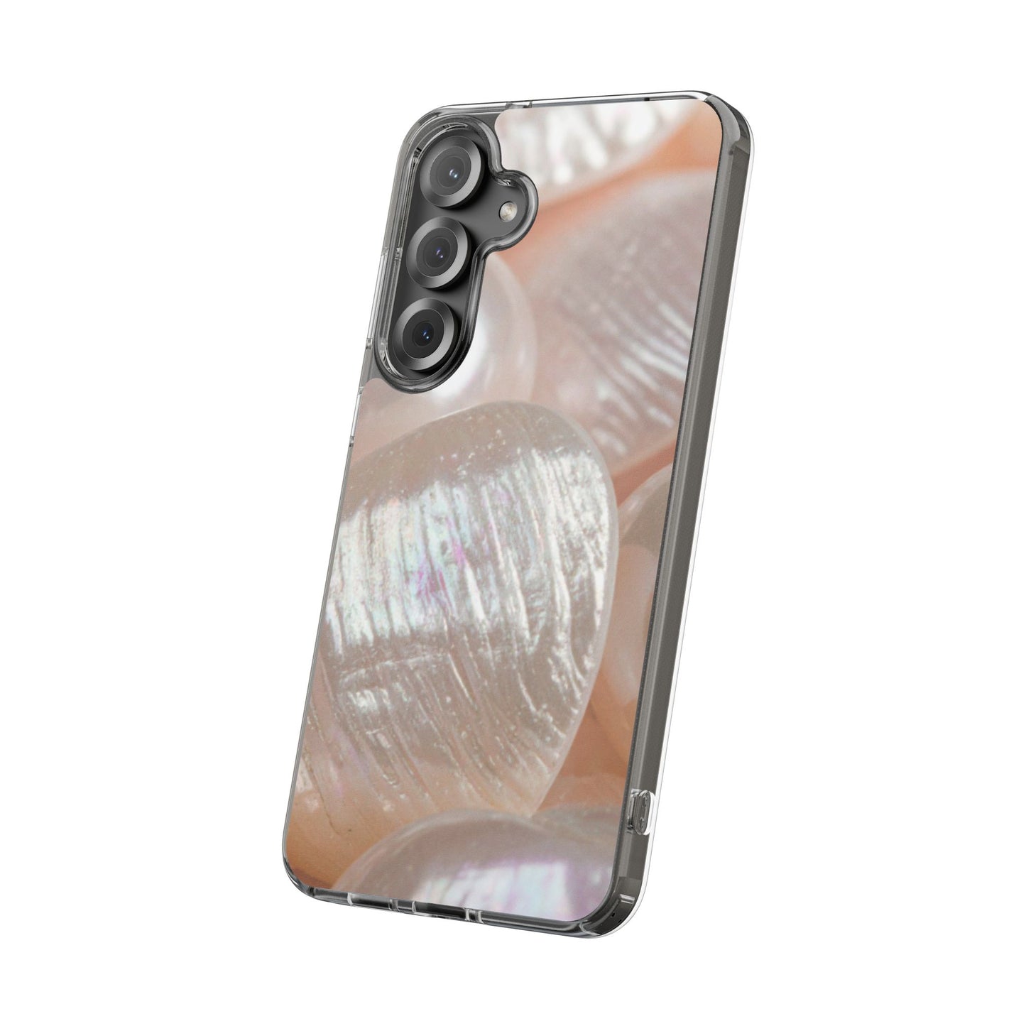 Clear Phone Case – Blush Pearl