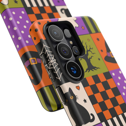 Protective Phone Case – Spooky Patchwork