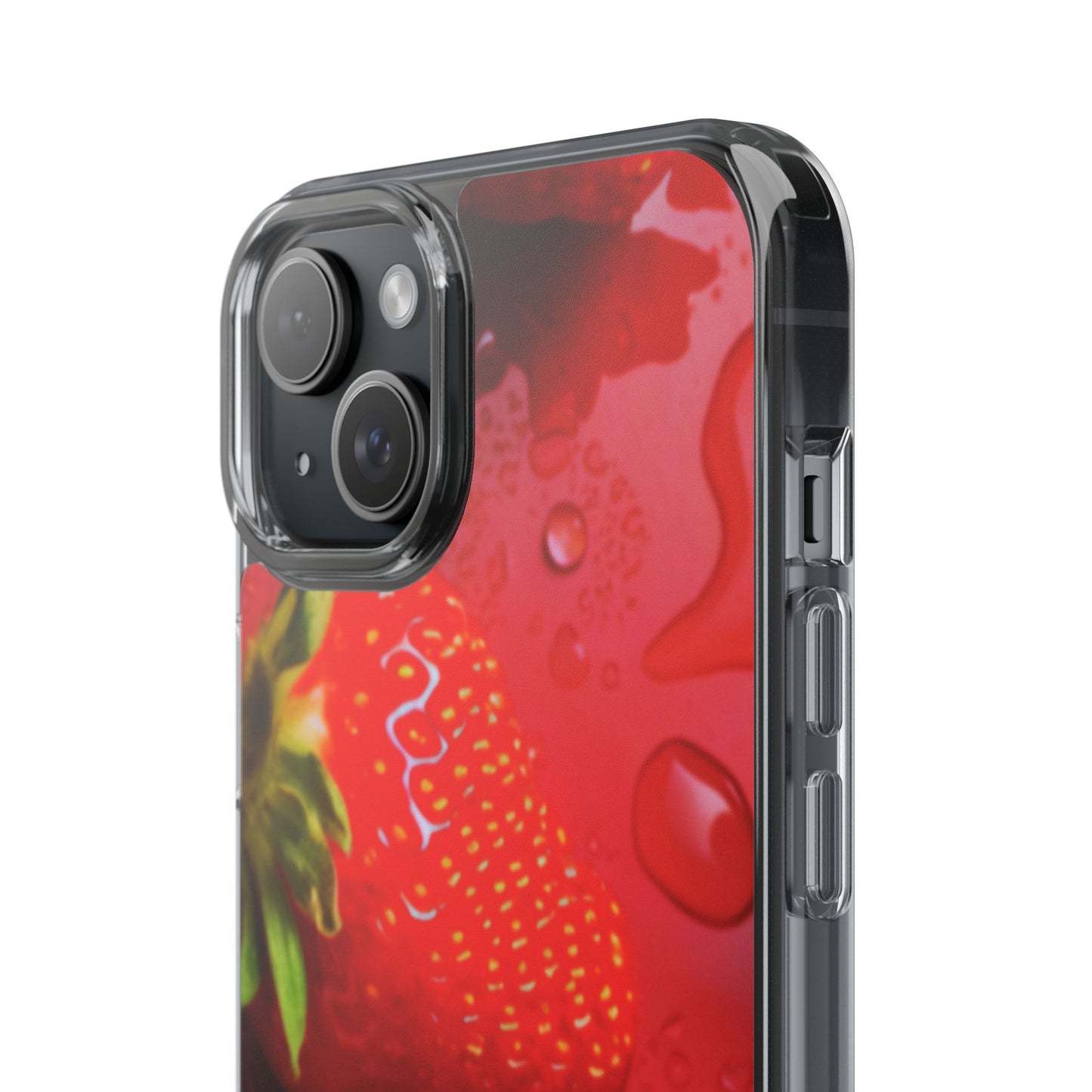 Clear Phone Case – Strawberry Drip